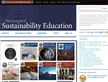 Tablet Screenshot of journalofsustainabilityeducation.org